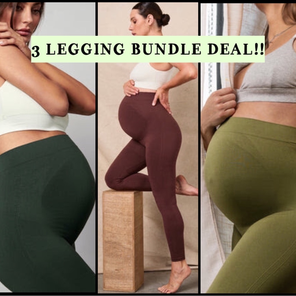 Blanqi Maternity Leggings XL 3 PACK DEAL
